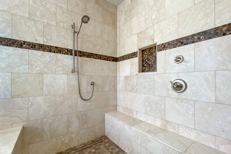 Shower with Recessed Storage Niches