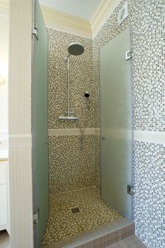 Shower with Decorative Tiles
