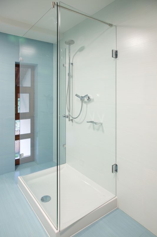 Contemporary Shower with Multiple Heads