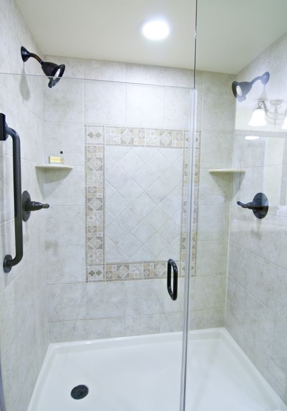 Elegant Shower with Glass Door